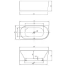 Акриловая ванна Vincea 170x80 VBT-402-1700L без гидромассажа