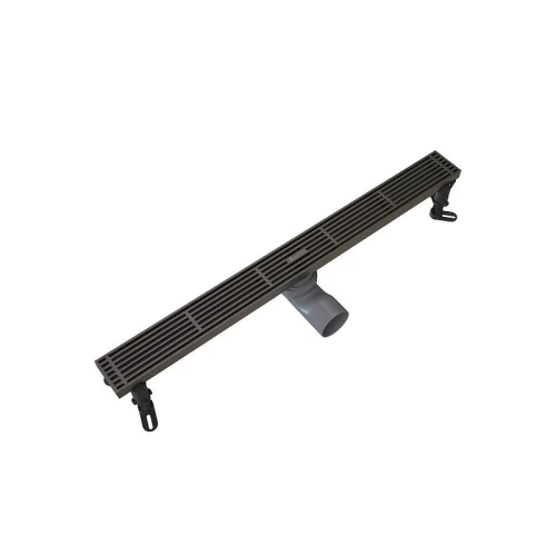 Душевой лоток Knotlor Шторм 60 SDRW0600LGM с решеткой цвет Вороненая сталь