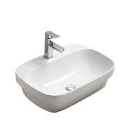 Раковина-чаша CeramaLux 50 78597 Белая фаянс накладная