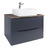 Тумба с раковиной Bond Cube 80 T09807-S54480 подвесная цвет Темно-серый