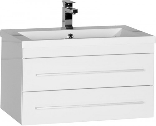 Тумба под раковину Aquanet Нота 75 171487 подвесная Белая МДФ / ЛДСП