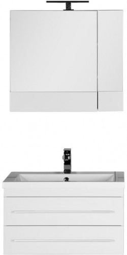 Тумба под раковину Aquanet Нота 75 171487 подвесная Белая МДФ / ЛДСП