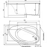 Акриловая ванна Timo Iva 160x100 L IVA1610L без гидромассажа