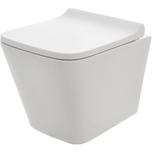 Унитаз AQUAme AQM2004 подвесной Белый глянец с сиденьем Микролифт фаянс подвесной