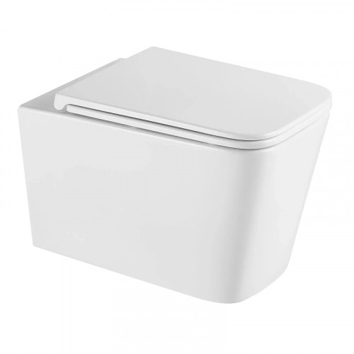 Унитаз AQUAme AQM2015PRO подвесной цвет Белый глянцевый с сиденьем Микролифт