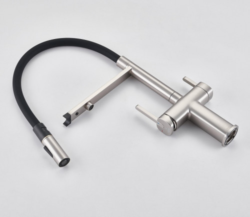 Смеситель для кухни Rose R358L цвет Сатин Черный