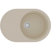 Кухонная мойка Lemark Lacha 720 9910056 Бежевая искусственный камень (литьевой мрамор) встраиваемый