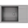 Кухонная мойка Florentina Липси-780 XL 20.505.D0780.307 Серый шелк искусственный камень (литьевой мрамор) встраиваемый
