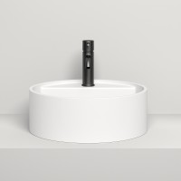Раковина-чаша Salini Armonia TOP 202 45 130117G Белая глянцевая искусственный камень (литьевой мрамор) накладная