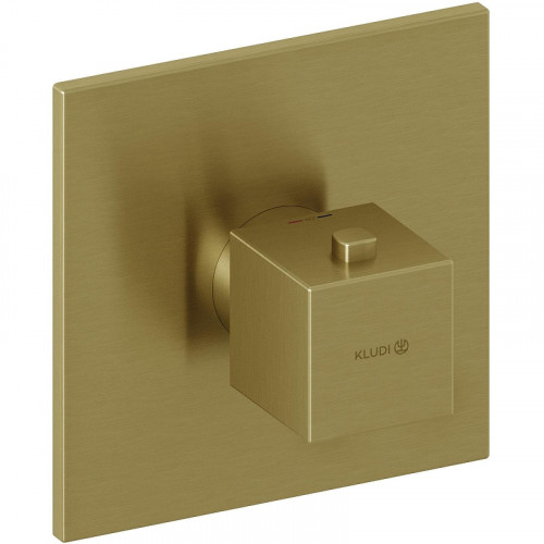 Смеситель для душа Kludi Decus 54739N075 с термостатом Золото брашированное