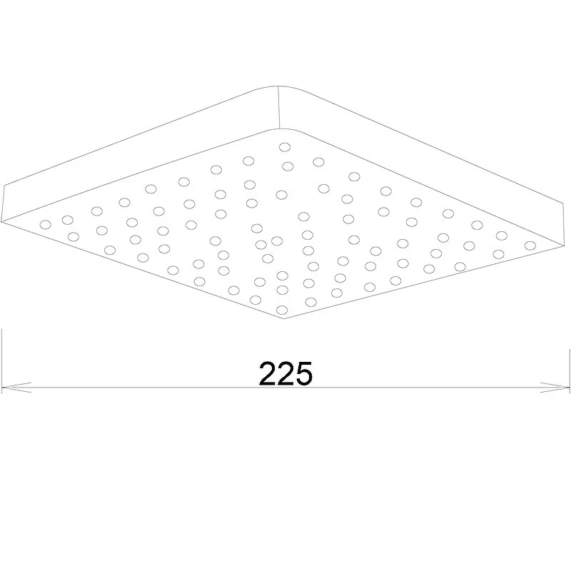 Верхний душ Melodia della vita Standard Middle MKP27001C Хром