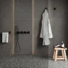Душевая перегородка WasserKRAFT Rur 110 30W46GR профиль Графит стекло прозрачное