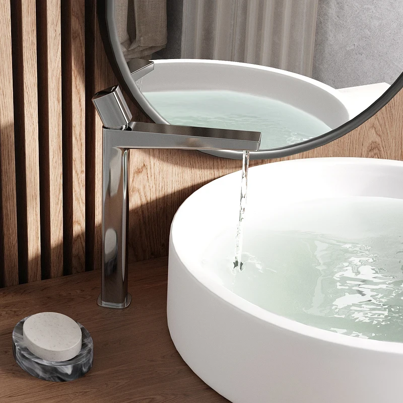 Смеситель для раковины WasserKRAFT Naab 8603H Хром латунь