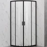 Душевой уголок Veconi Rovigo RV-202B 90х90 RV202B-90-01-C6 профиль Черный матовый стекло прозрачное