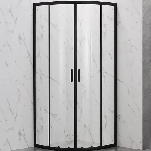 Душевой уголок Veconi Rovigo RV-202B 90х90 RV202B-90-01-C6 профиль Черный матовый стекло прозрачное