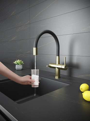Смеситель для кухни KUCHENSTERN WURM-FE 750GL80 цвет Золото