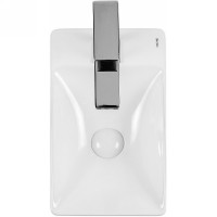 Раковина Bond 38 L S12-380L Белая глянцевая фарфор подвесная, накладная