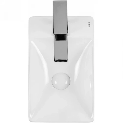 Раковина Bond 38 L S12-380L Белая глянцевая фарфор подвесная, накладная