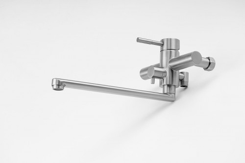 Смеситель для ванны Knotlor Streamline SS-03 универсальный цвет Матовая сталь