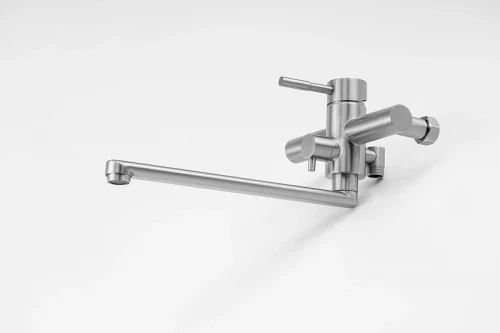 Смеситель для ванны Knotlor Streamline SS-03 универсальный цвет Матовая сталь