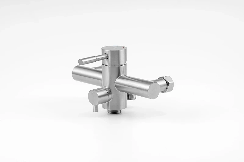 Смеситель для ванны Knotlor Streamline SS-03 универсальный цвет Матовая сталь