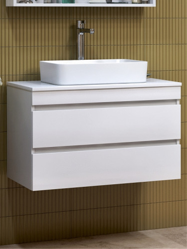 Тумба под раковину Vigo Urban 70 tp.URB.70.2Y подвесная Белая МДФ / ЛДСП