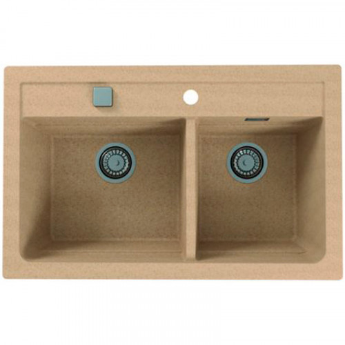 Кухонная мойка Alveus Granital Atrox 50 Beige G55 790x500 1132000 Бежевая искусственный камень (литьевой мрамор) встраиваемая сверху, встраиваемая снизу