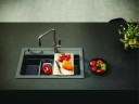 Кухонная мойка Alveus Granital Atrox 50 Beige G55 790x500 1132000 Бежевая искусственный камень (литьевой мрамор) встраиваемая сверху, встраиваемая снизу