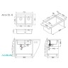 Кухонная мойка Alveus Granital Atrox 50 Beige G55 790x500 1132000 Бежевая искусственный камень (литьевой мрамор) встраиваемая сверху, встраиваемая снизу