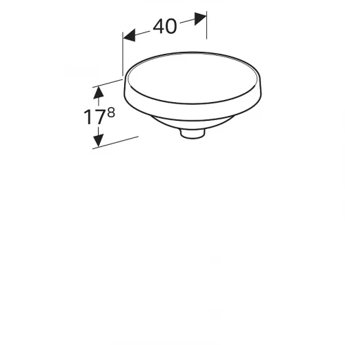 Раковина Geberit VariForm 40 500.702.01.2 Белая