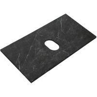 Столешница под раковину BelBagno 80 KEP-80-MNO-W0 Marmo Nero Opaco искусственный камень (литьевой мрамор)