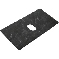 Столешница под раковину BelBagno 80 KEP-80-MNO-W0 Marmo Nero Opaco искусственный камень (литьевой мрамор)