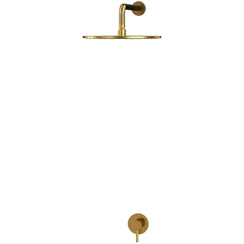 Душевая система Whitecross Y brushed gold YSET01GLB Брашированное золото латунь встраиваемый