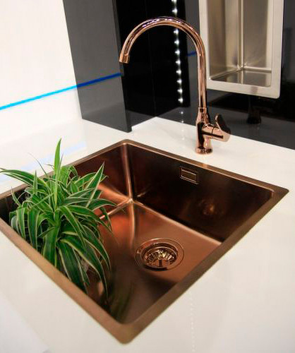 Кухонная мойка Alveus Kombino 50 Monarch Copper SAT-90 540x440x195 F/S 1120903 Медь нержавеющая сталь встраиваемый