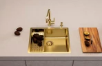 Кухонная мойка Alveus Kombino 50 Monarch Copper SAT-90 540x440x195 F/S 1120903 Медь нержавеющая сталь встраиваемый