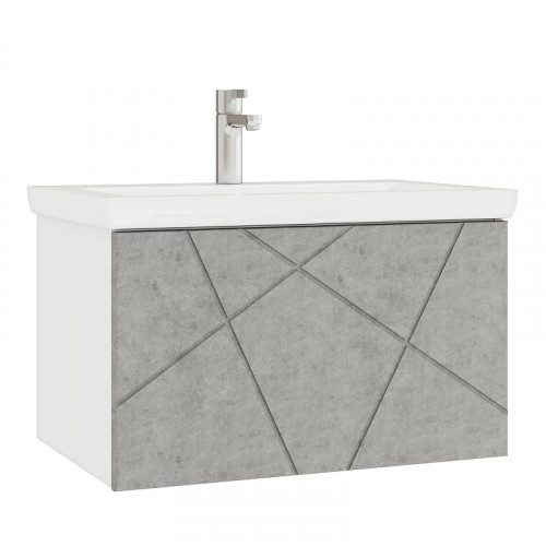 Тумба под раковину Vigo Geometry 60 033 подвесная цвет Бетон