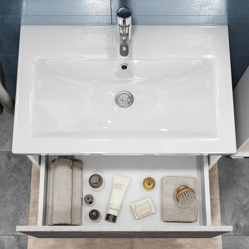 Тумба под раковину Vigo Geometry 60 033 подвесная цвет Бетон