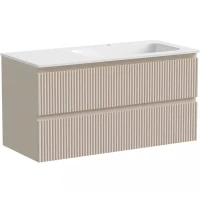 Тумба под раковину Sancos Snob R 100 R SNR100RCE подвесная Beige Soft МДФ / ЛДСП