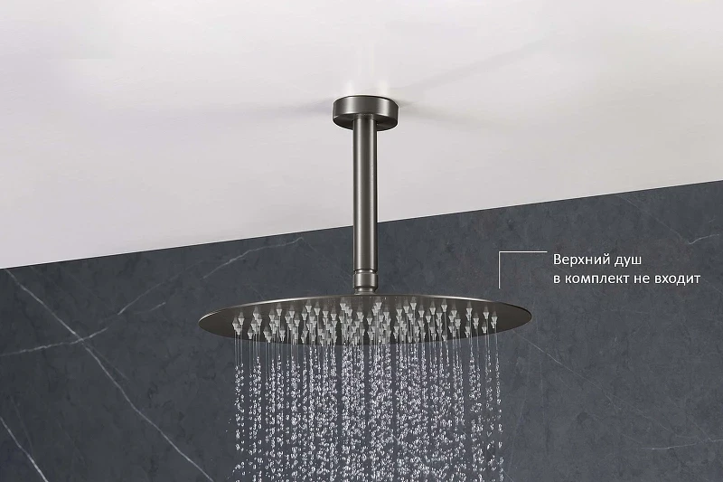 Кронштейн для верхнего душа Aquatek AQ2171BGM цвет Оружейная сталь
