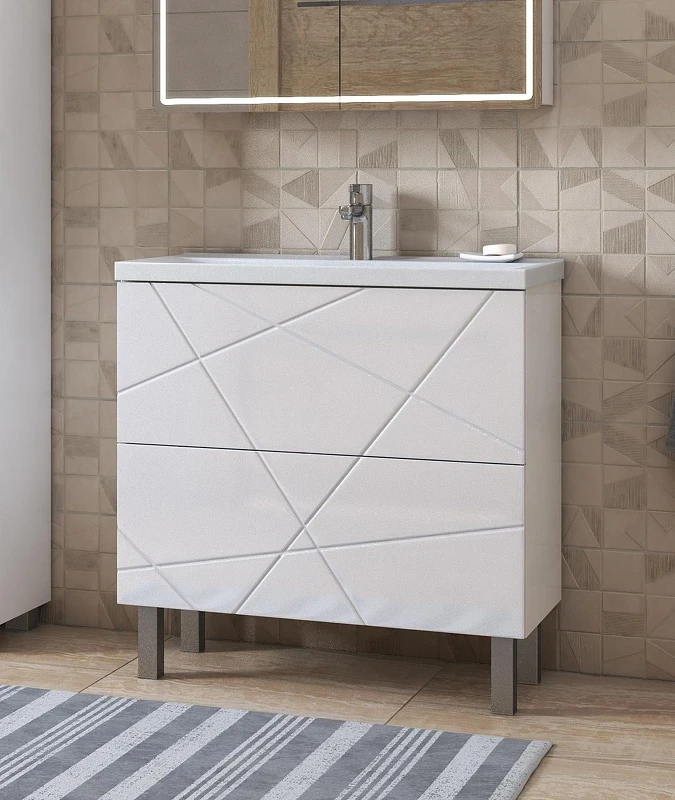 Тумба под раковину Vigo Geometry 70 tn.bsf.GEO.FOS.70.2Y цвет Белый