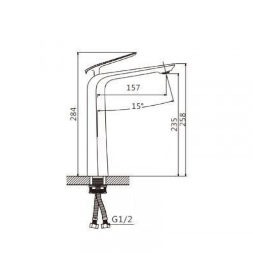 Смеситель для раковины Savol S-JD9111A цвет Хром