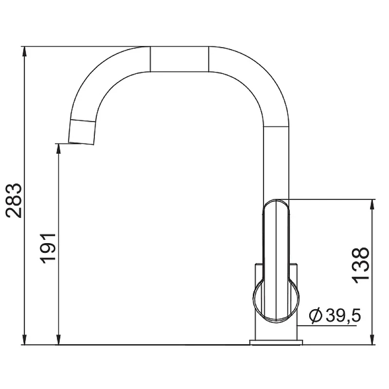 Смеситель для кухни Laparet Legna Plus N3063502LPT Хром латунь