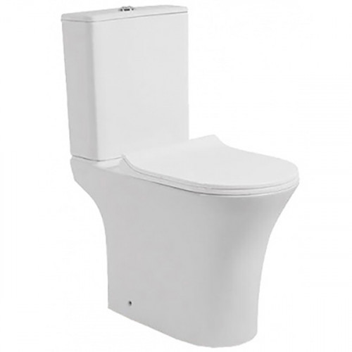 Унитаз компакт Ceruttispa CT7193 с бачком и сиденьем Микролифт фаянс напольный