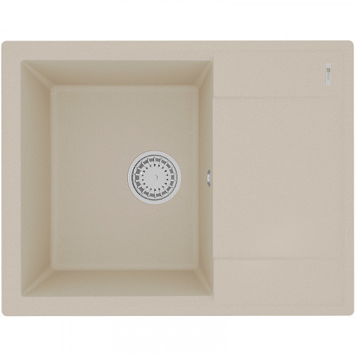 Кухонная мойка Lemark Imandra 640 9910020 Бежевая искусственный камень (литьевой мрамор) встраиваемый