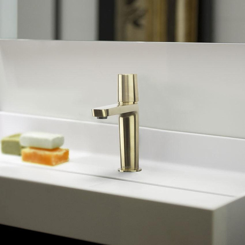 Смеситель для раковины Ramonsoler Tzar 340401OC Золото брашированное