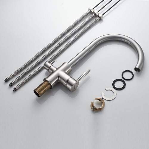 Смеситель для кухни Shevanik S128L цвет Сатин