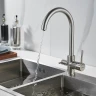 Смеситель для кухни Shevanik S128L цвет Сатин