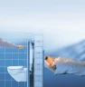 Комплект унитаза Owl 1975 Vind Cirkel-H TOWLT190302 с инсталляцией Grohe Rapid SL 38811KF0 с сиденьем Микролифт и Черной матовой клавишей смыва фарфор подвесной