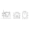 Комплект унитаза Owl 1975 Vind Cirkel-H TOWLT190302 с инсталляцией Grohe Rapid SL 38811KF0 с сиденьем Микролифт и Черной матовой клавишей смыва фарфор подвесной