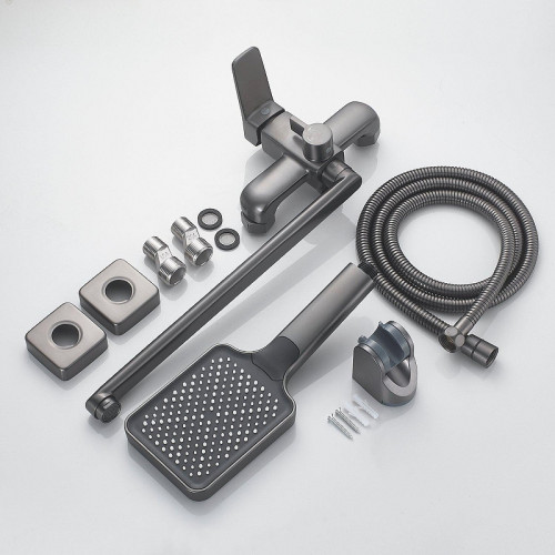 Смеситель для ванны Shevanik S9922T универсальный цвет Оружейная сталь